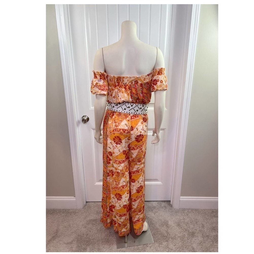 Free People Multi Colored Off Shoulder Jumpsuit - Picture 9 of 9